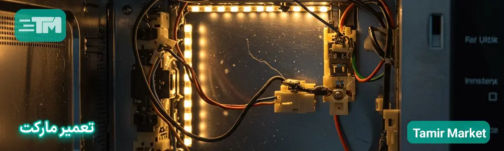 بروز مشکل در سیم کشی یا میکروسوییچ های درب دستگاه